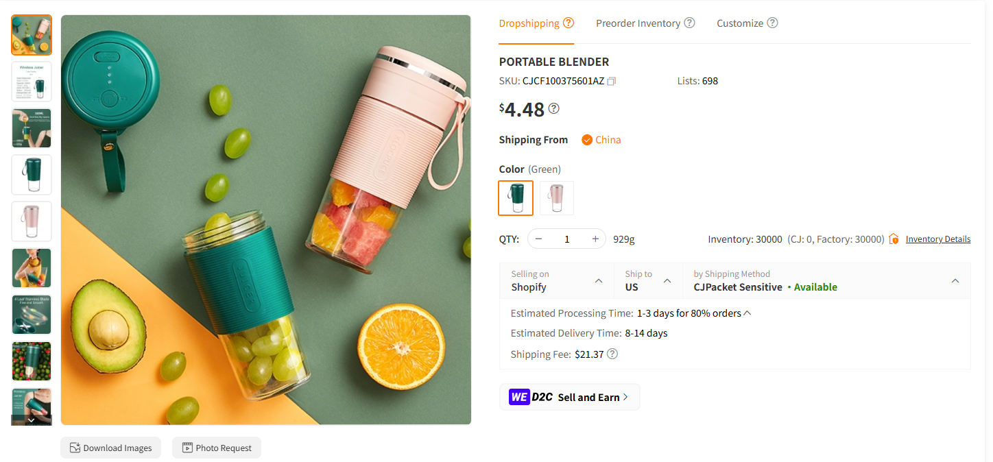 Cordless Mini Blender